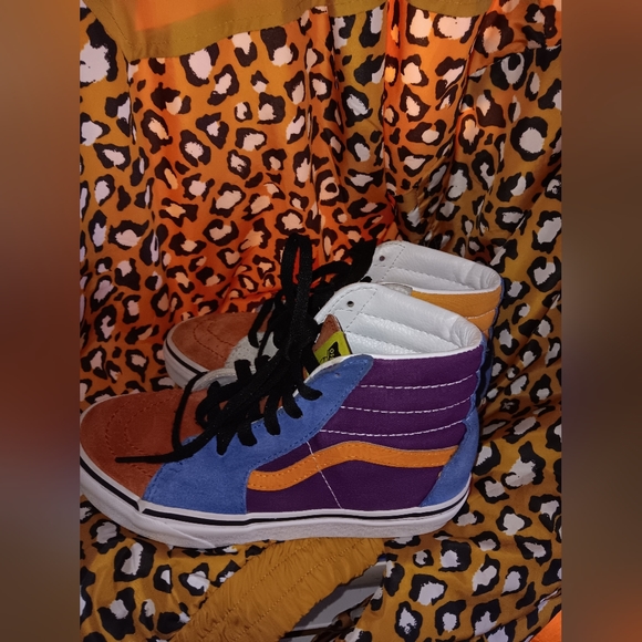 Vans world's #1 skateboard shoes high top retro sk8-kids vintage - Picture 8 of 9